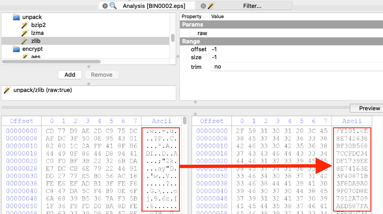 Extract Encapsulated PostScript Stream