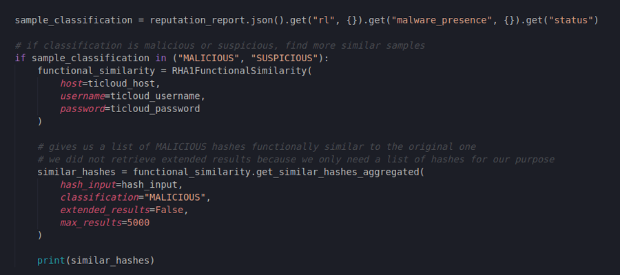 Obtaining functionally similar hashes