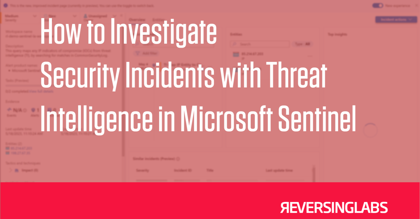 How to Investigate Security Incidents with Threat Intelligence in Microsoft Sentinel