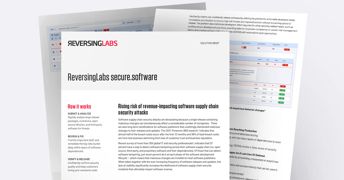 Analyze Software for Supply Chain Security Threats with secure.software