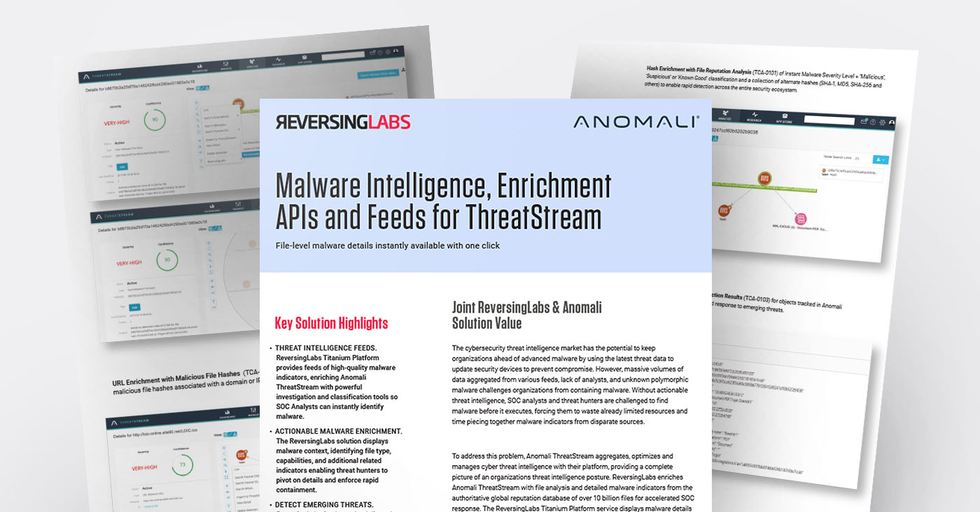 Anomali Solution Brief