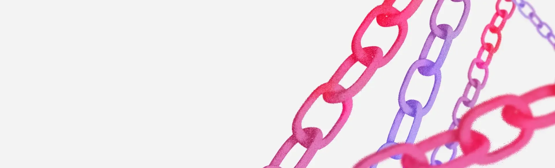 red pink and purple chains