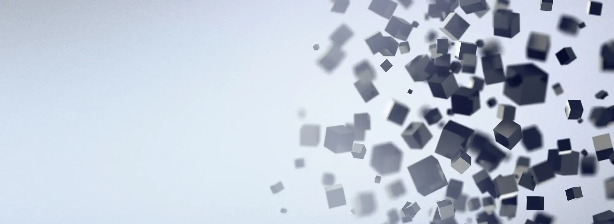 black cubes coalescing