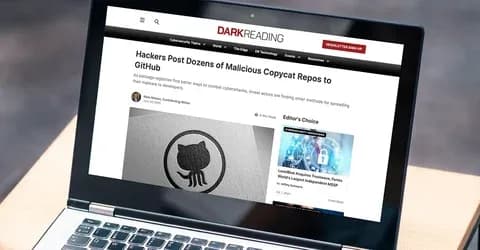 laptop displaying headline of this article