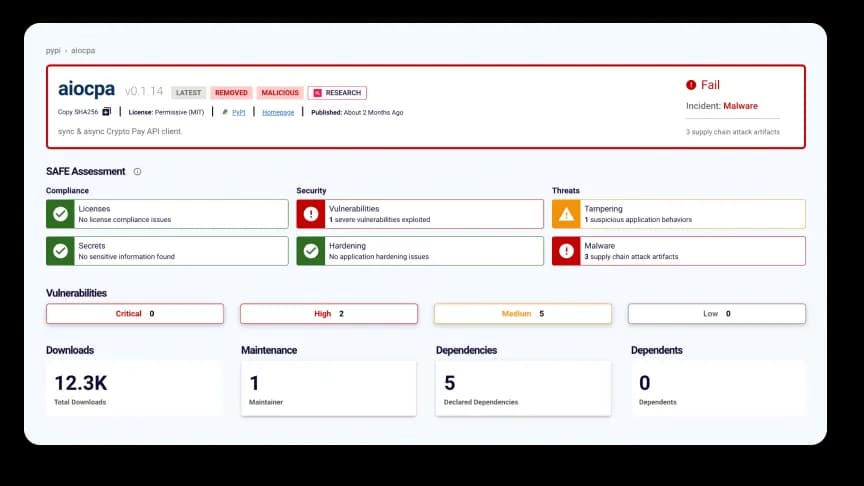 aiocpa failing security check