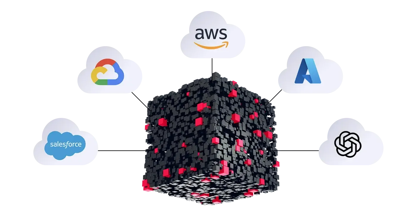 reversinglabs cube with different logos around it google cloud aws