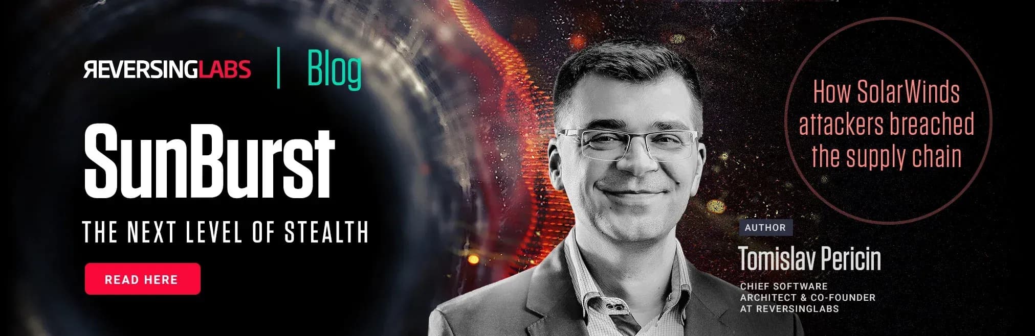 tomislav pericin in front of abstract nebula sunburst the next level of stealth blog link