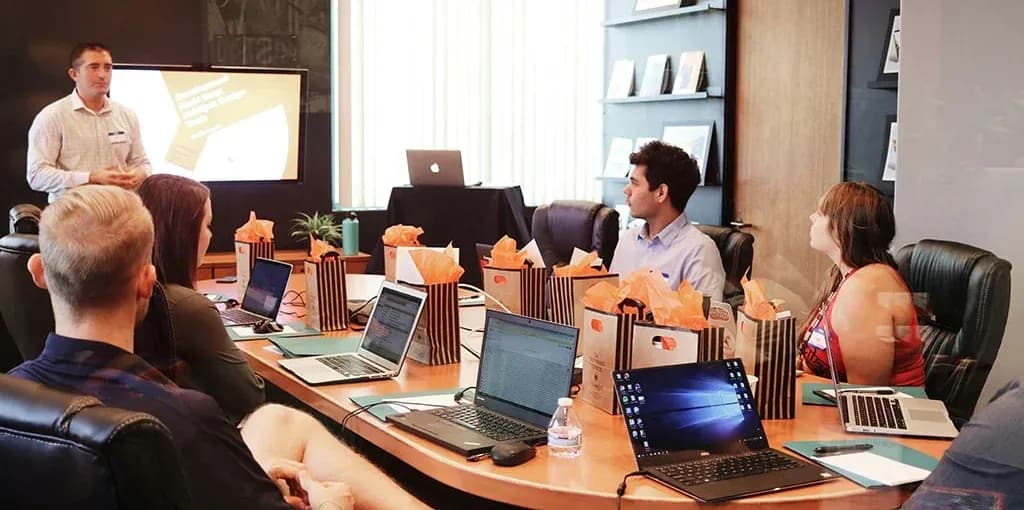 people in conference room